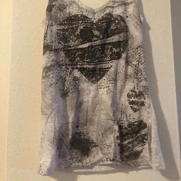 Grunge Rhinestone Tank - Picture 5 of 6
